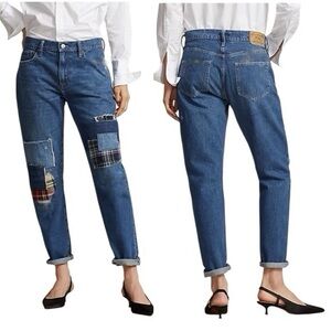 Polo Ralph Lauren NWT Patchwork Slim Boyfriend Denim Jeans Size 29